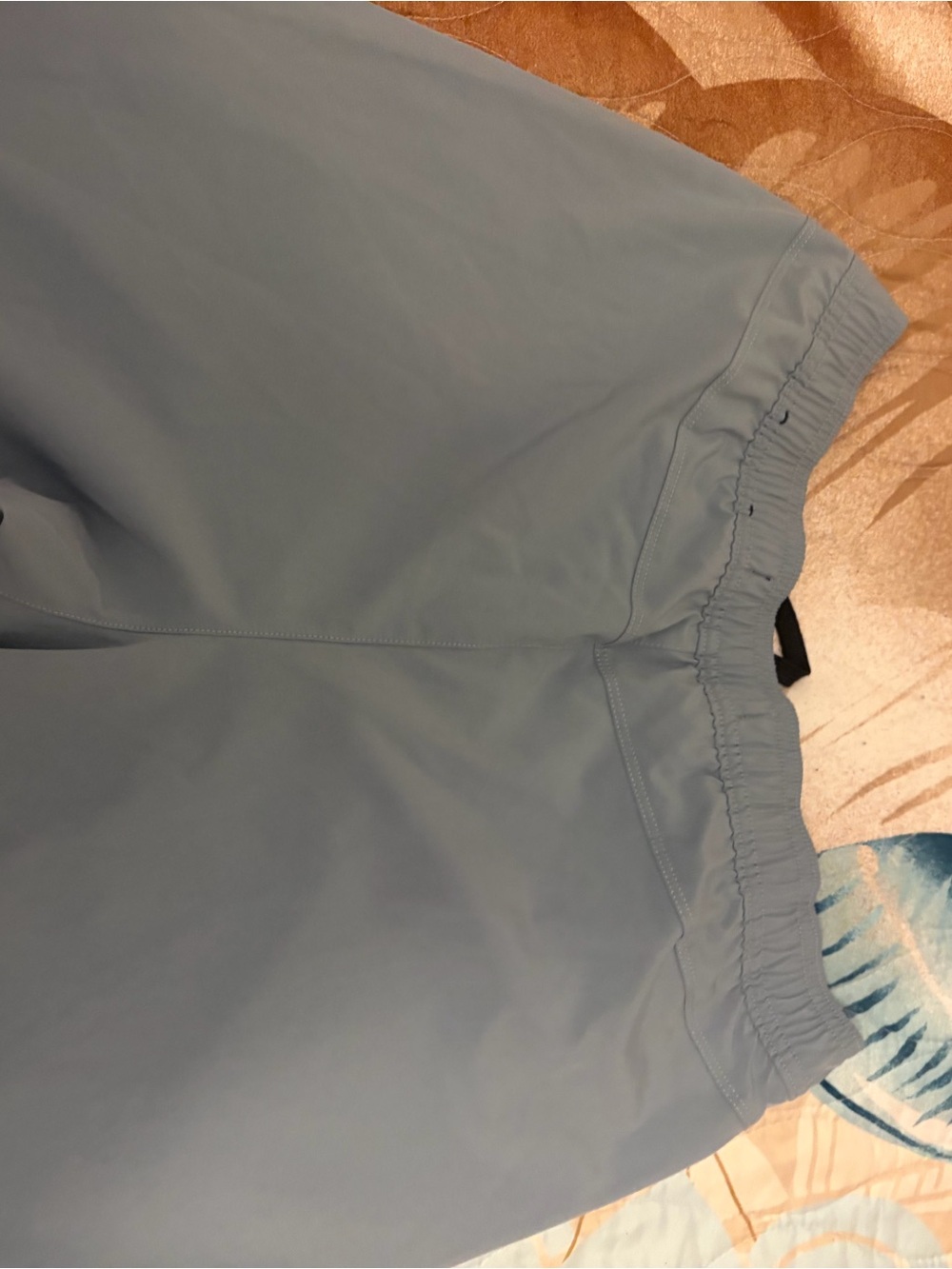 Hollister Men's Light Sky Blue Elastic-Waist Athletic Shorts